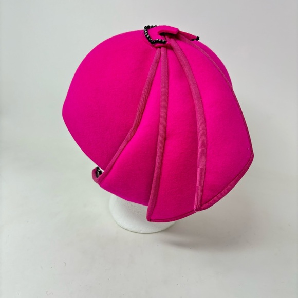 Vintage Jack McConnell Boutique 100% Wool Pink Hat - Picture 2 of 10